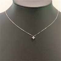 Collana Vidali Gioielli Donna in Oro bianco Diamante 0.10 Ct COOR-11-34 - COOR-11-34